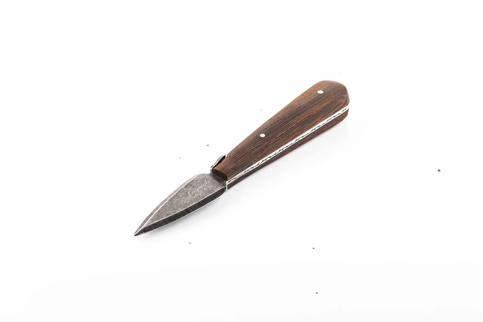 Laguiole Style de Vie Nóż do ostryg Luxury Line, drewno wenge, z uchwytem na ostrygi
