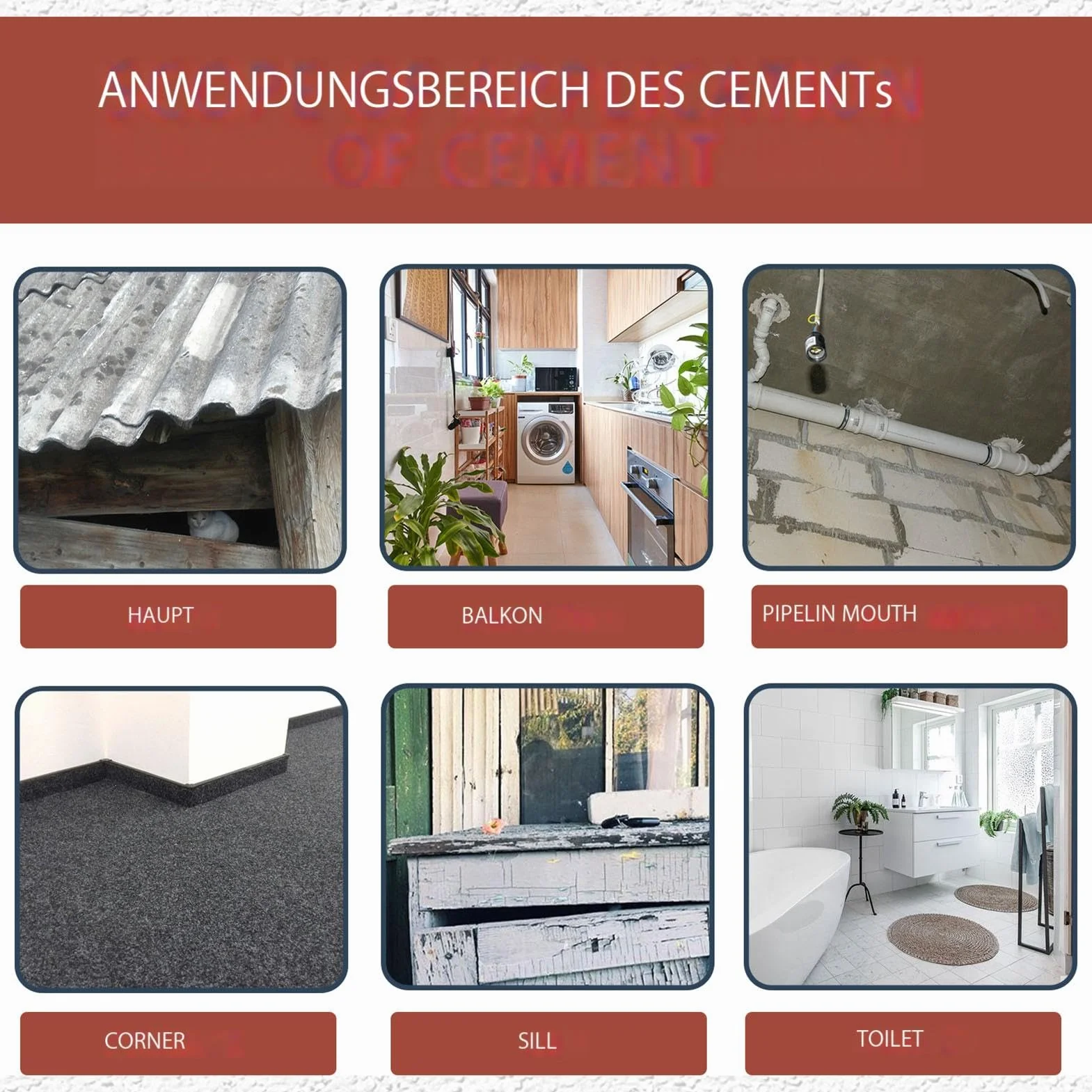 Łatki cementowe, naprawa betonu, wypełniacz otworów betonowych – wodoodporny cement naprawczy zapobiegający pękaniu, wypełniacz cementowy i uszczelniacz, odporny na warunki atmosferyczne