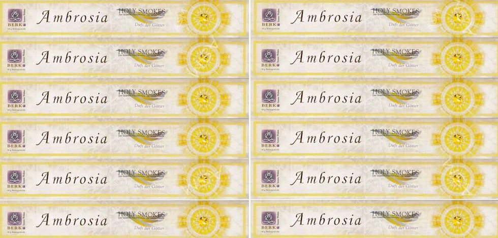 Berk HS-100-P4-12 kadzidełka, 4x, 8 x lub 12 x ambrozja (12 opakowań)