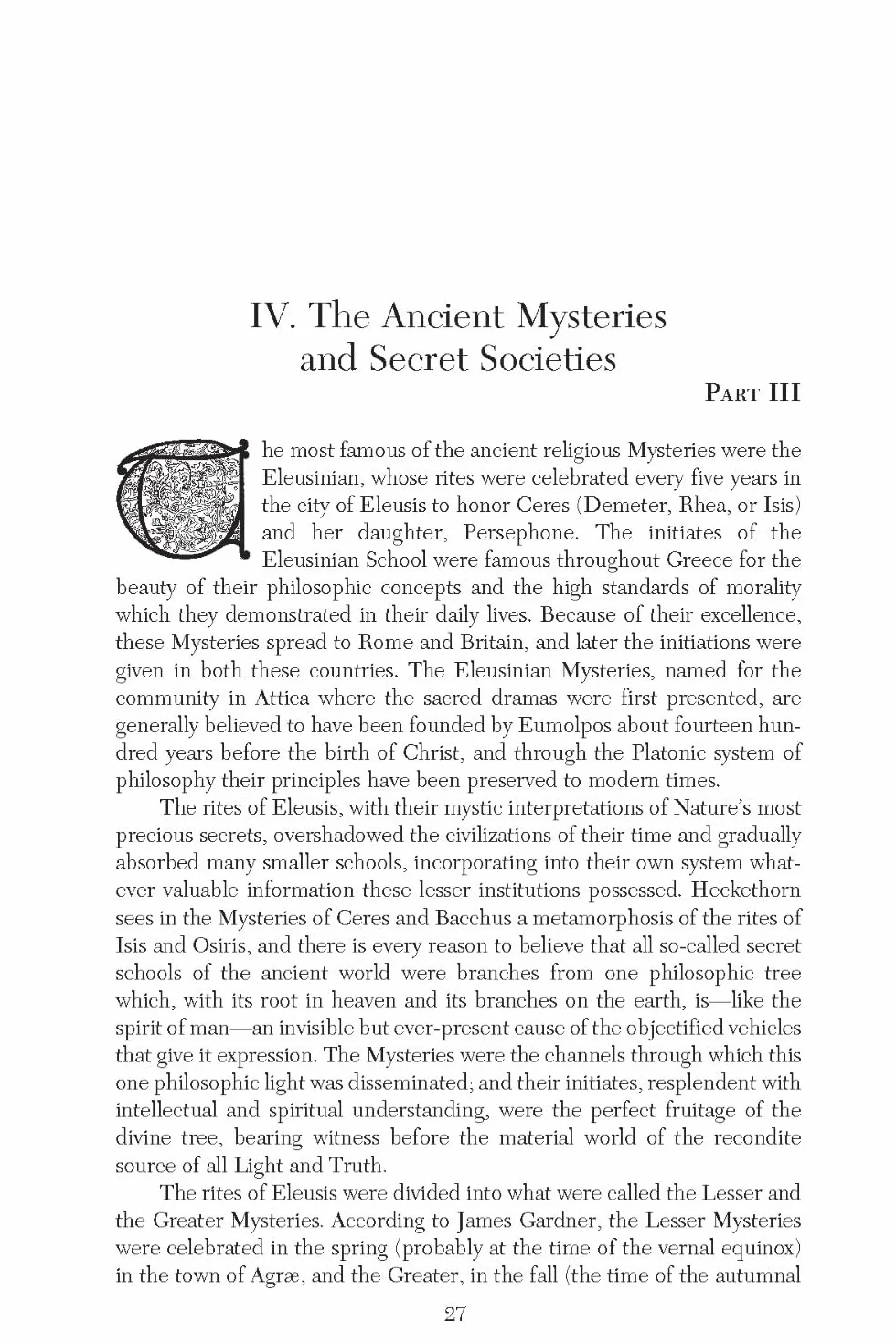 The Secret Teachings: An Encyclopedic Outline of Masonic, Hermetic, Qabbalistic and Rosicrucian Symbolical Philosophy