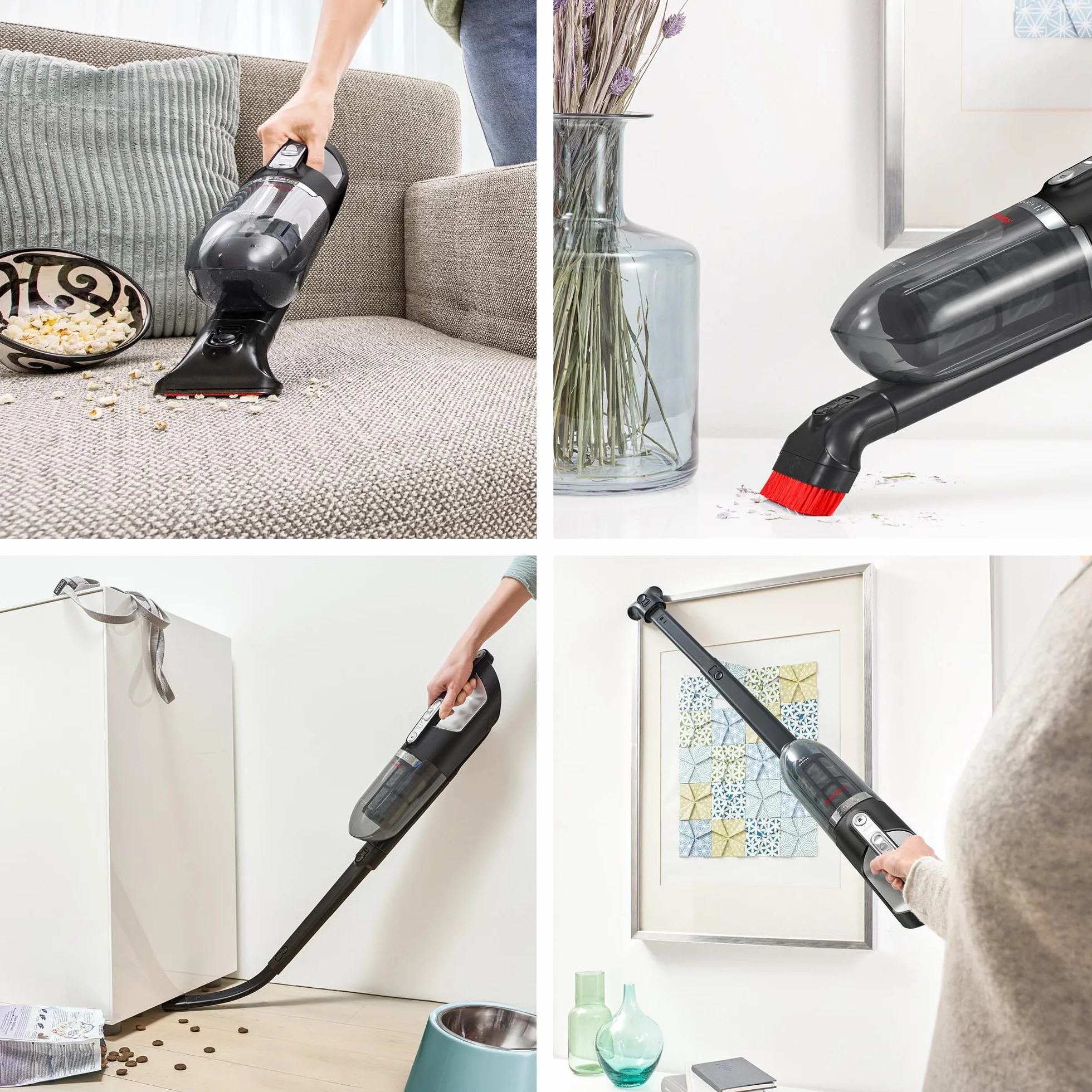 Bosch, Flexxo Gen2 Serie 4, ProAnimal, 28 Vmax, 2w1, bezprzewodowy, bezworkowy odkurzacz ręczny i pionowy, zintegrowane akcesoria dla właścicieli zwierząt, czerwony, BBH3ZOO28