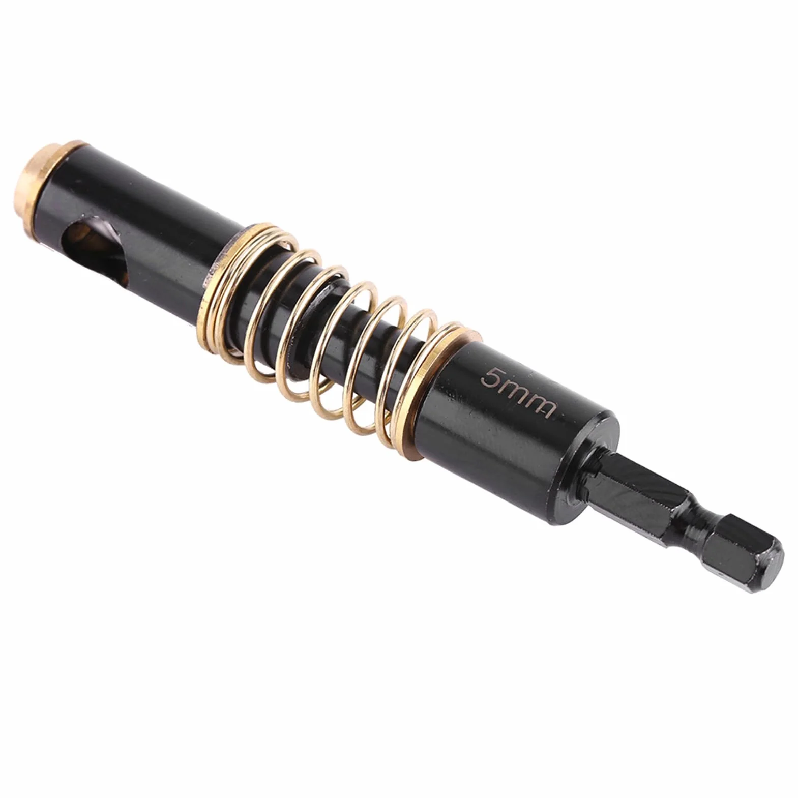 Przyrząd 5 mm, 1/4" czarne wiertła do zawiasów wiertło do drewna 1/4" chwyt sześciokątny (5 mm) akcesoria zamienne auto