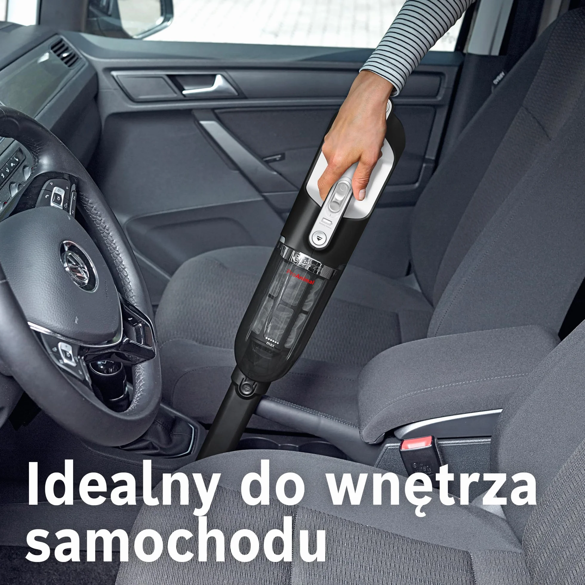 Bosch, Flexxo Gen2 Serie 4, ProAnimal, 28 Vmax, 2w1, bezprzewodowy, bezworkowy odkurzacz ręczny i pionowy, zintegrowane akcesoria dla właścicieli zwierząt, czerwony, BBH3ZOO28