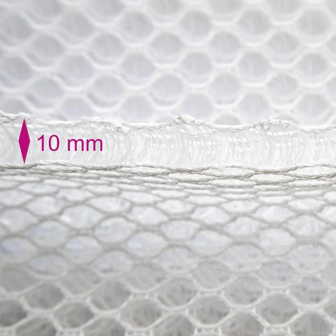 Podkładka pod materac, tkanina dystansowa 3D, siatka 3D, 10 mm, siatka Air Mesh, 410 g/m², różne długości, na podkładkę pod materac, podkładkę tapicerowaną, kemping, wentylację itp. (190 cm x 200 cm