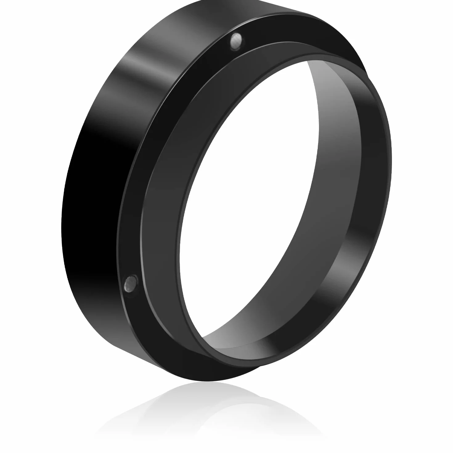 Pierścień dozujący 58 mm sitko do kawy lejek espresso czarny
