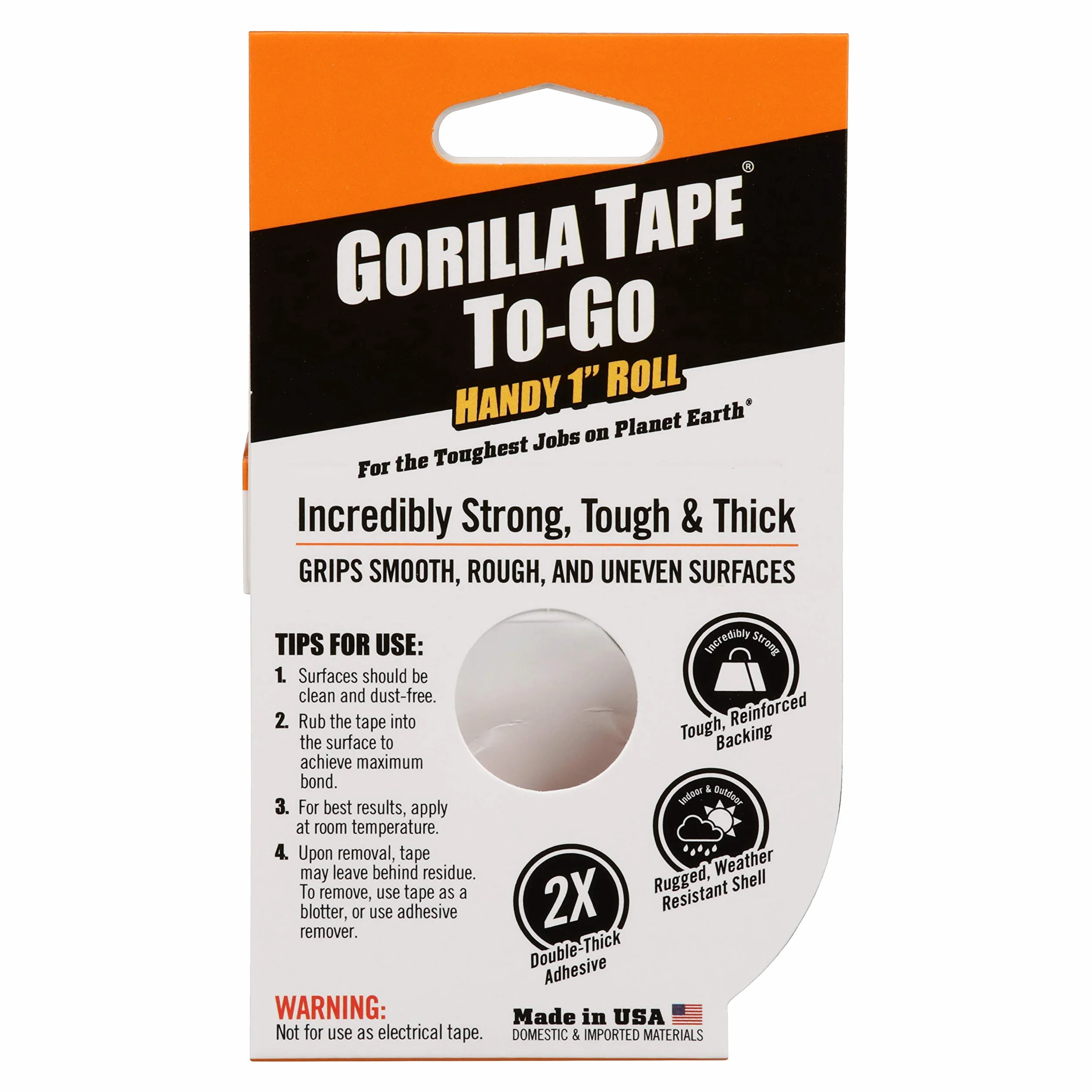 Gorilla Taśma poręczna rolka czarna 9 m