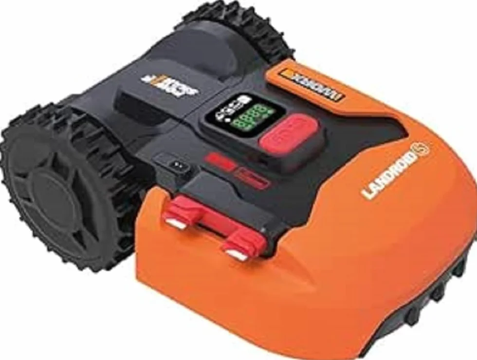 WORX Landroid S WR184E Robot Koszący do Ogrodów o Nachyleniu do 400 M2-35%, z Połączeniem Wi-Fi i Pływającym Pokładem Koszącym, Sterowanie za Pomocą Aplikacji, Programowanie Wielostrefowe