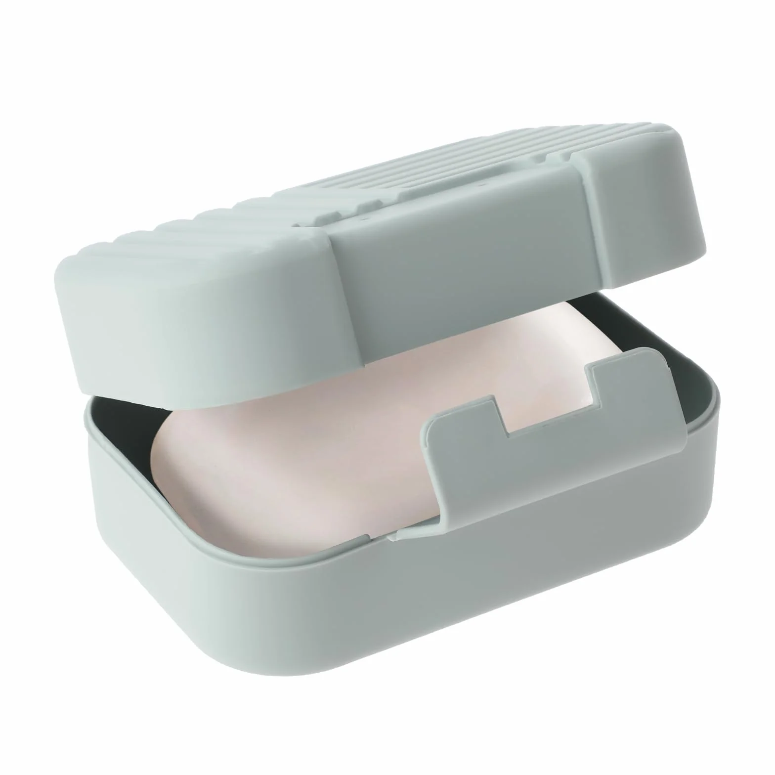 COMNICO Mydelniczka, przenośny pojemnik na mydło w kostce, etui podróżne, szczelna skrzynka na mydło z pokrywką, plastikowa mydelniczka z pokrywką do prysznica, łazienki, zlewu kuchennego, na kemping