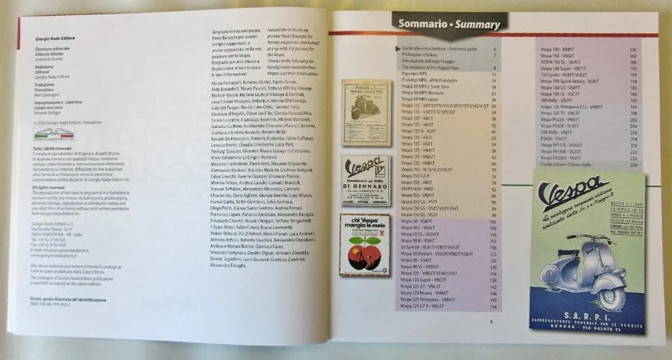 Vespa. Guida illustrata all'identificazione-Illustrated guide to the identification
