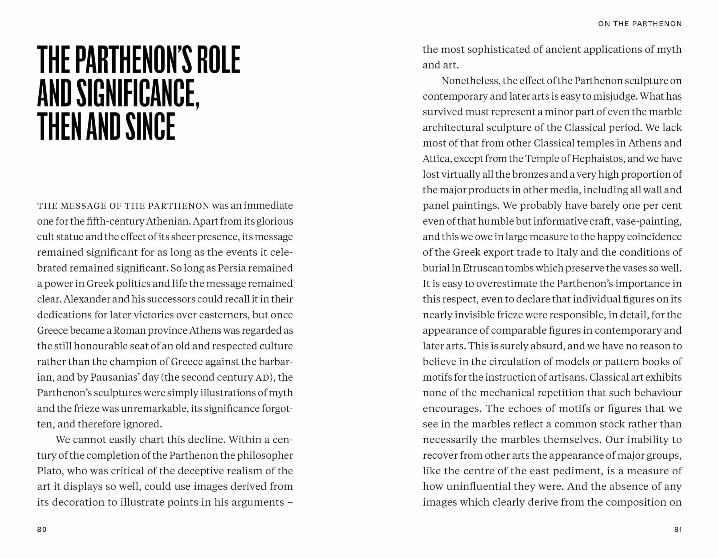 John Boardman on the Parthenon /anglais: 2