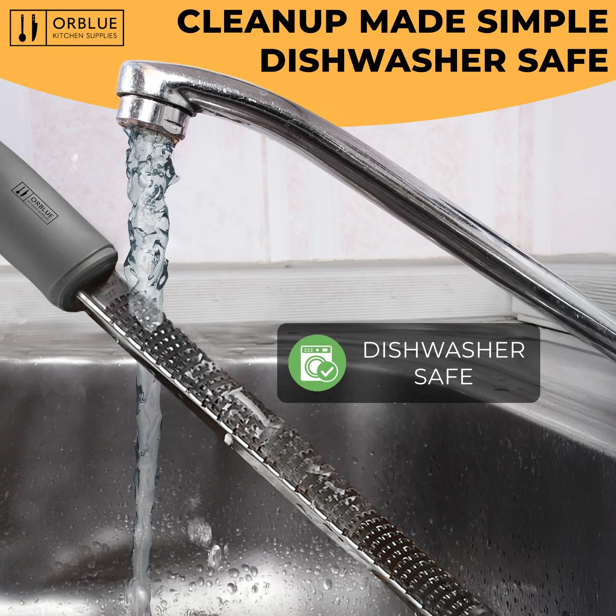 Orblue Tarka ze stali nierdzewnej do owoców cytrusowych i serów z osłoną ochronną