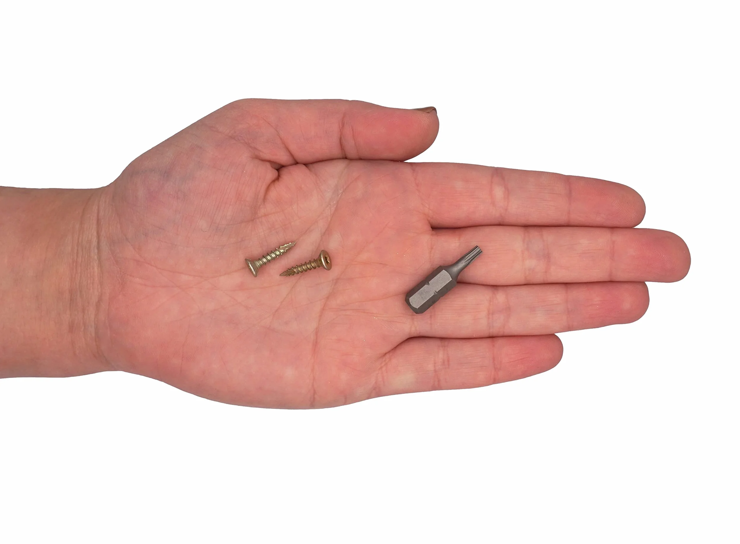 SKIR'CO (300 szt.) stal ocynkowana 3,0 x 16 mm żółte wkręty do drewna, z łbem stożkowym, z łbem Torx, typ 17, wkręty do płyt wiórowych