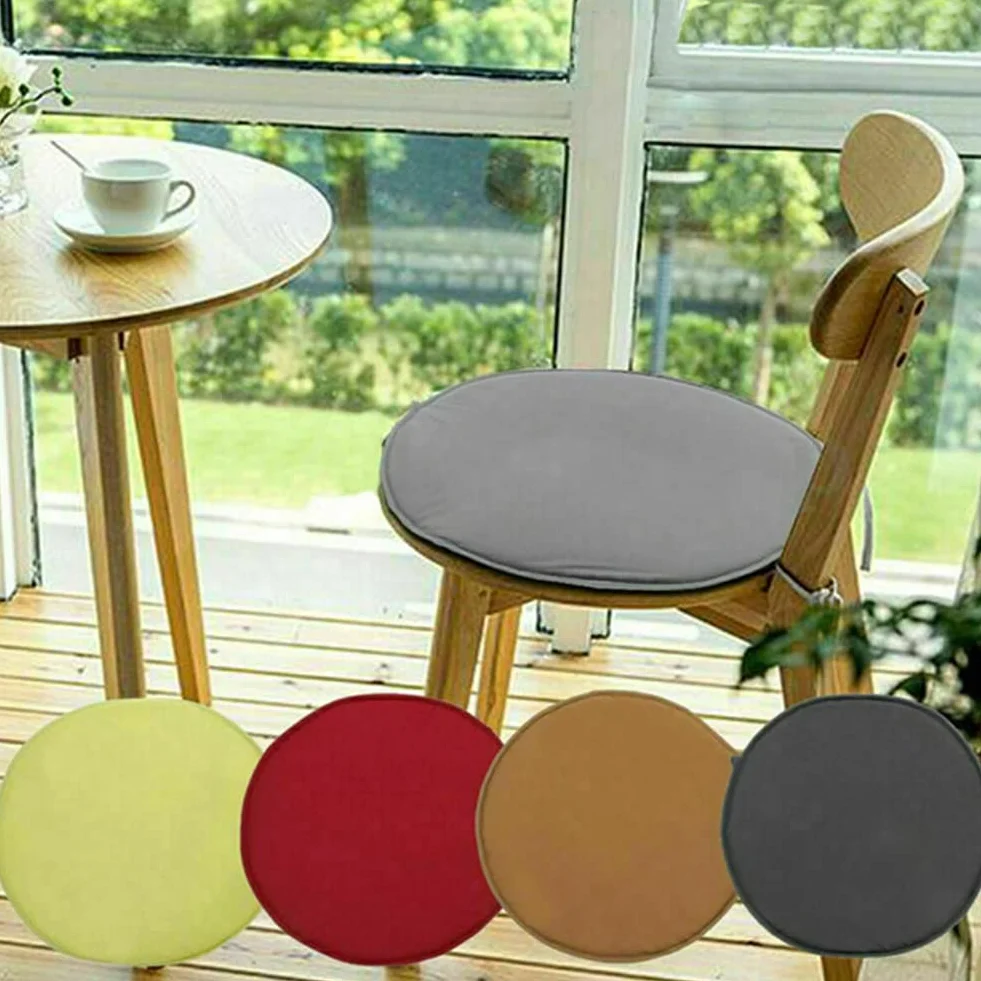 Kolorowe poduszki na krzesła do wnętrz/na zewnątrz Okrągłe poduszki do siedzenia Ogród Patio Poduszki domowe - Średnica 30 cm / 38 cm, Obicia na poduszki do mebli ogrodowych