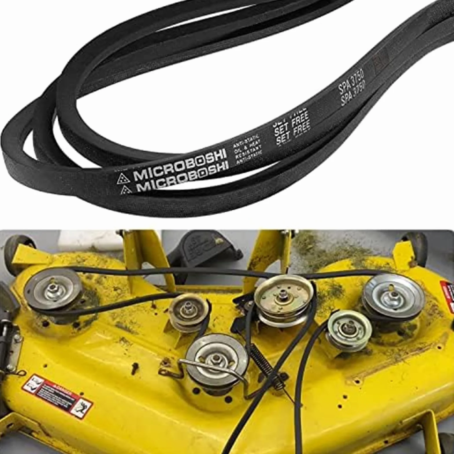 Pasek klinowy kosiarki 48" Pasuje do John Deere, GX21833 GX20571 D140 D150 D160 L120 L130 LA130 LA140 LA145 LA155 LA165 X140 itp. Pasek napędowy do traktora ogrodowego(1pcs)