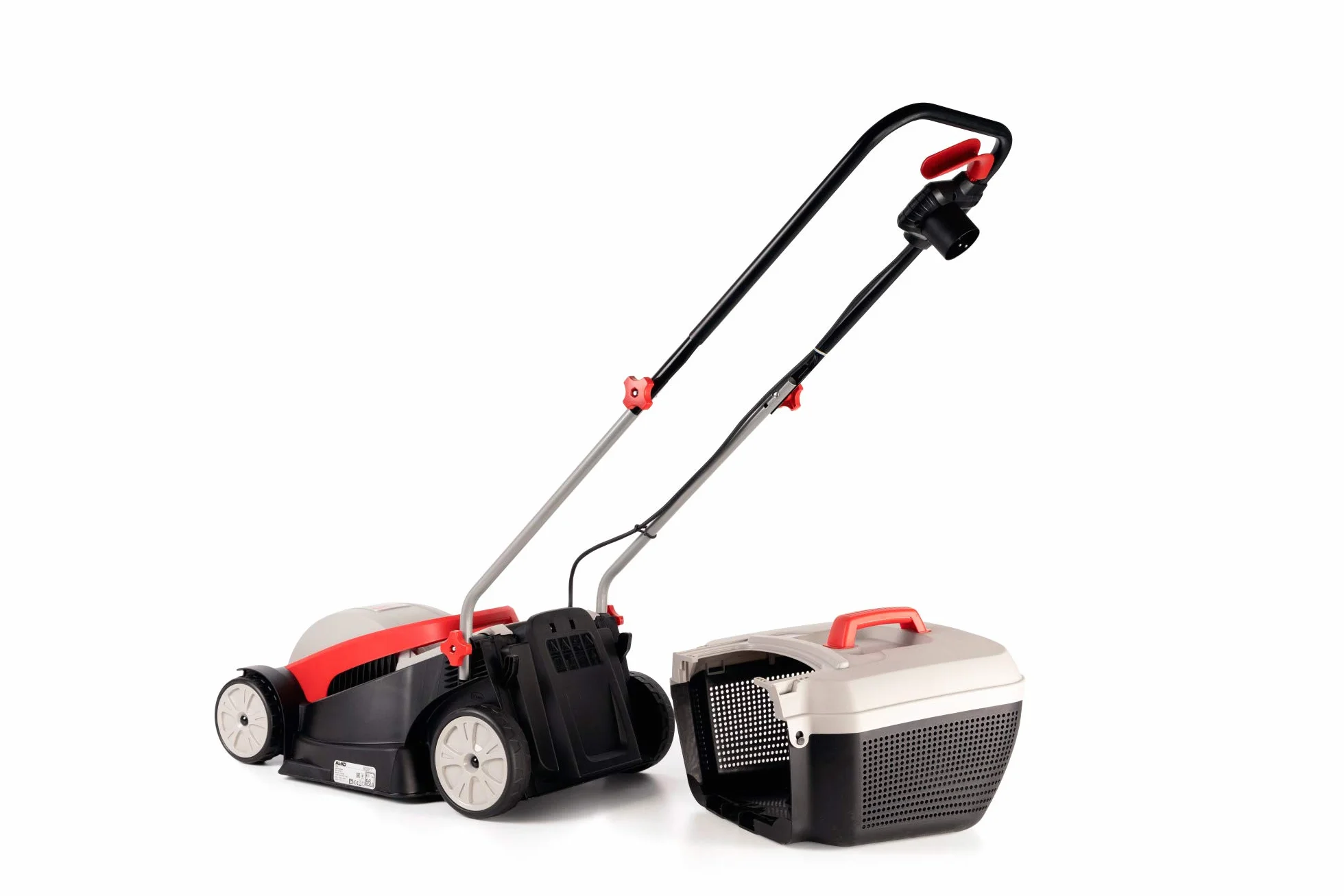 AL-KO Kosiarka elektryczna 3.22 SE Classic, szerokość cięcia 32 cm, moc silnika 1000 W, do trawników o powierzchni do 250 m², 3-stopniowa regulacja, w zestawie kosz o pojemności 30 l ze wskaźnikiem poziomu napełnienia