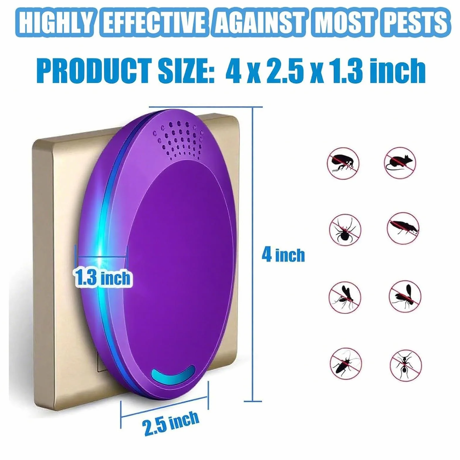 Easy to Use,Effective,Suitable for Indoor,1 Pack,Purple