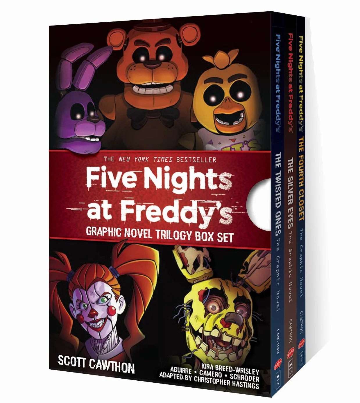 Five Nights at Freddy's Graphic Novel Trilogy Box Set: The Fourth Closet / the Twisted Ones / the Silver Eyes: 1-3