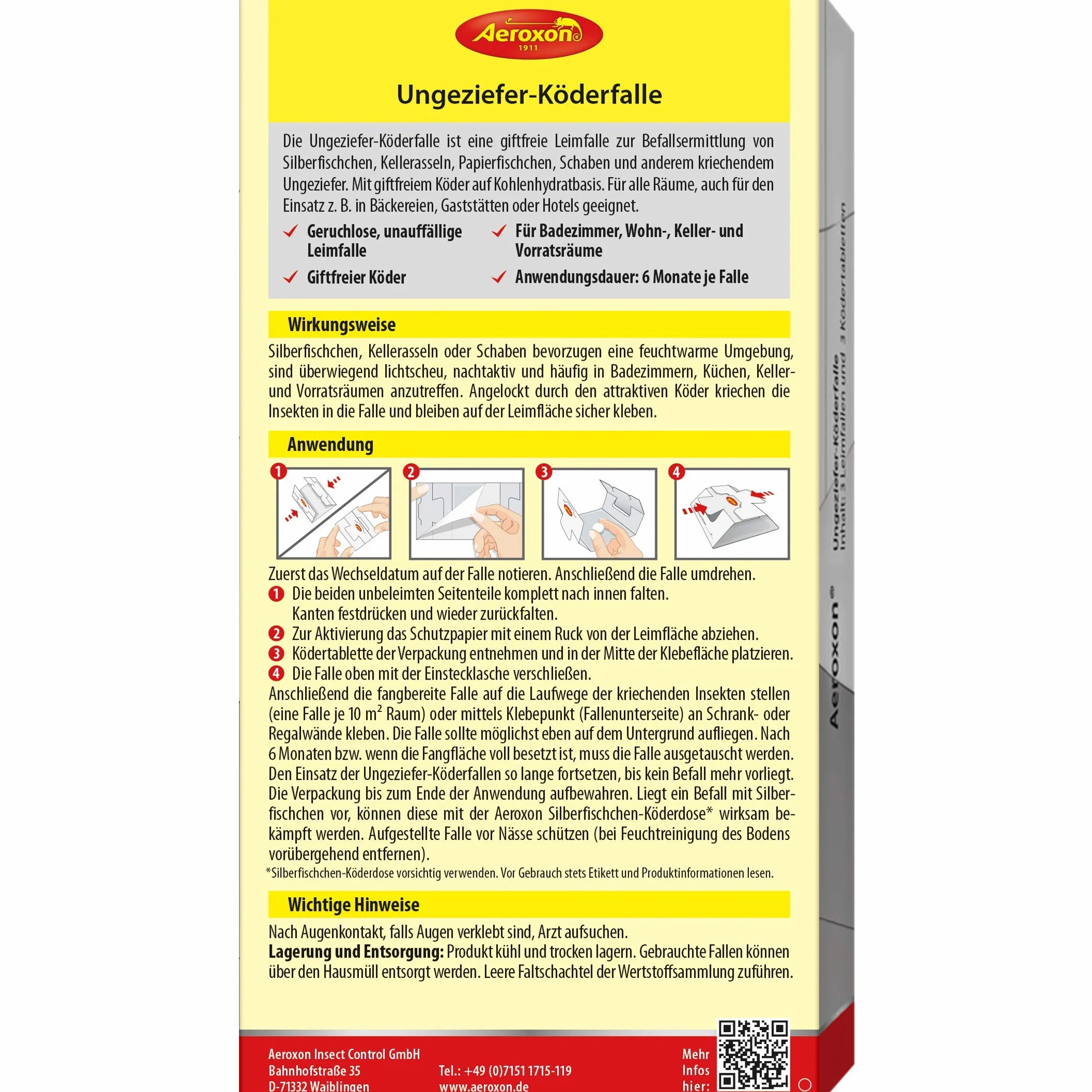 Aeroxon - Puszka na przynętę w kształcie rybika cukrowego - 3 sztuki w opakowaniu