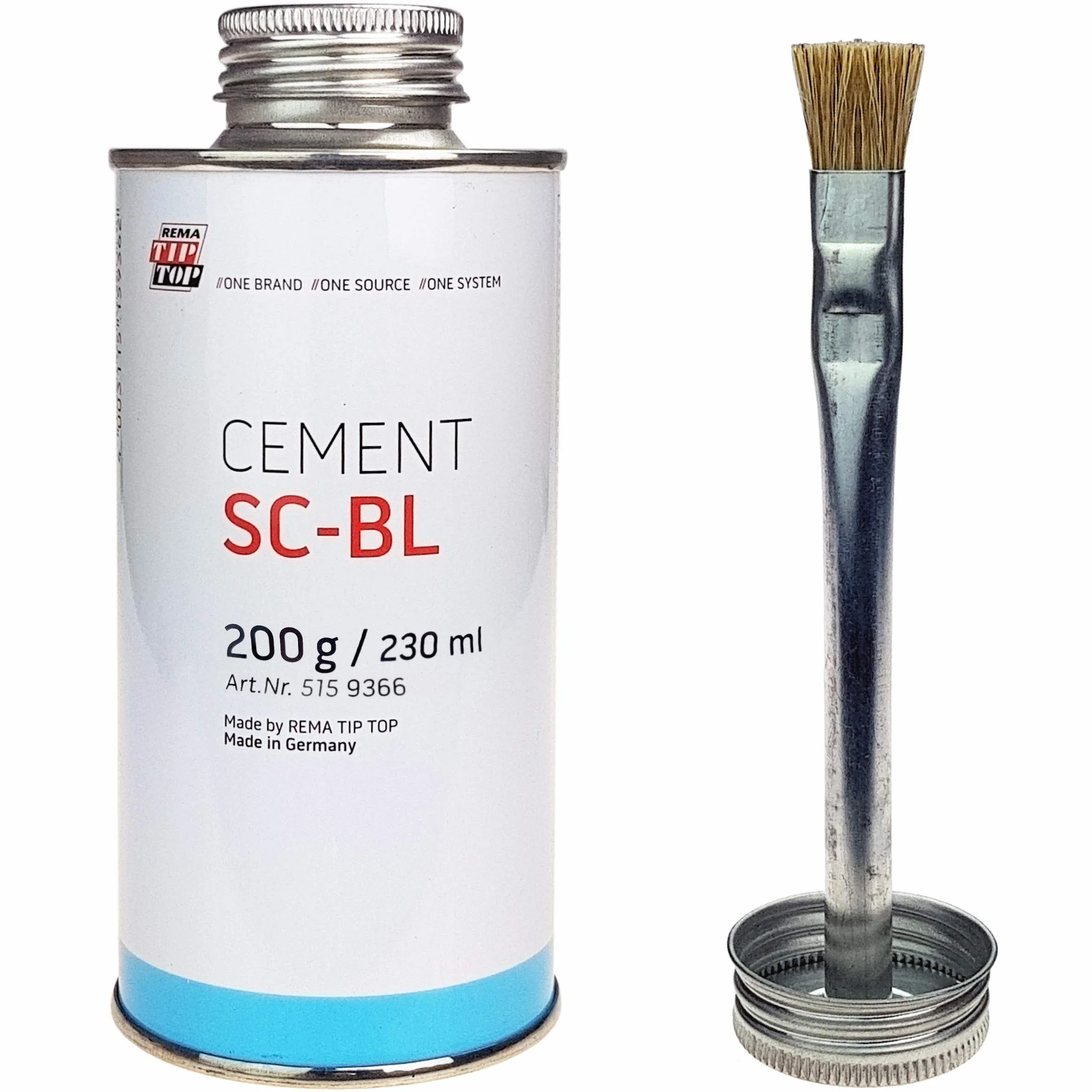 Rema TIP TOP Special Cement SC-BL naprawa opon 200 g puszka z klejem pędzlem