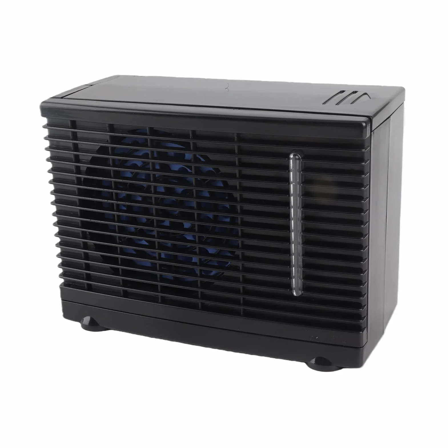 Klimatyzator samochodowy 12V Mini Chłodnica wody wyparnej Wentylator Chłodnica parowa Ciężarówka Domowa 20x11x15cm Czarny