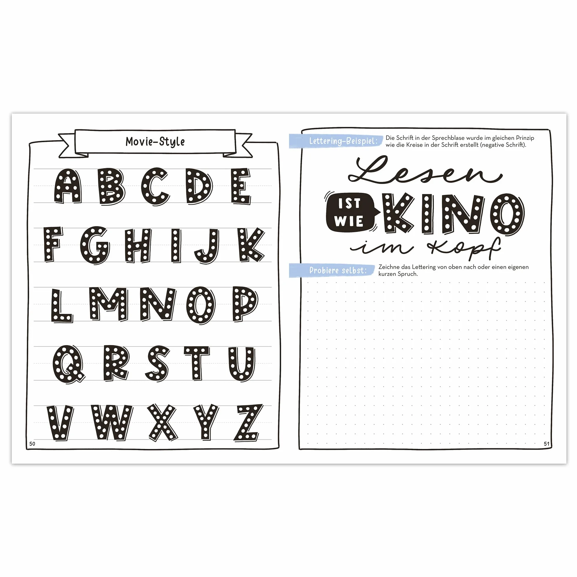 I love Lettering - 22 Alphabete für Schnell-Starter: Volume 4: Das Handlettering-Buch zum direkt Loslegen: mit vielen Vorlagen, Übungen & Materialbogen