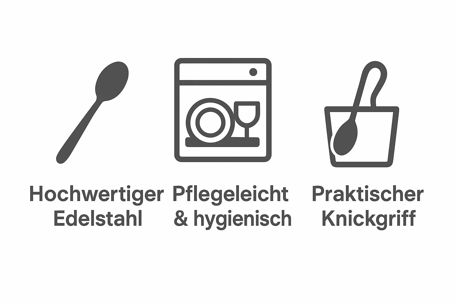 Küchenheld zestaw łyżek do miodu i dżemów ze stali nierdzewnej 2-częściowy