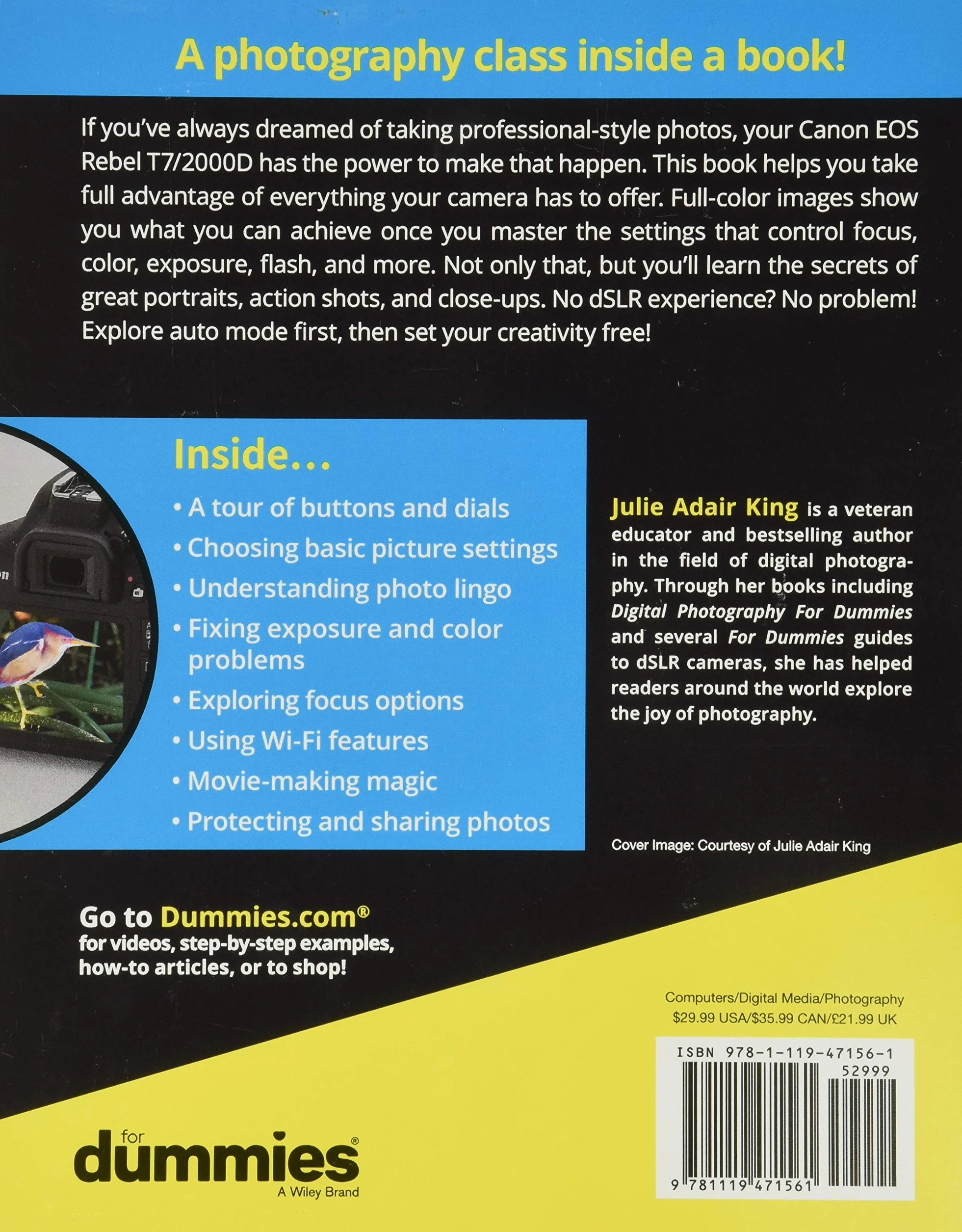 Canon EOS Rebel T7/2000d for Dummies