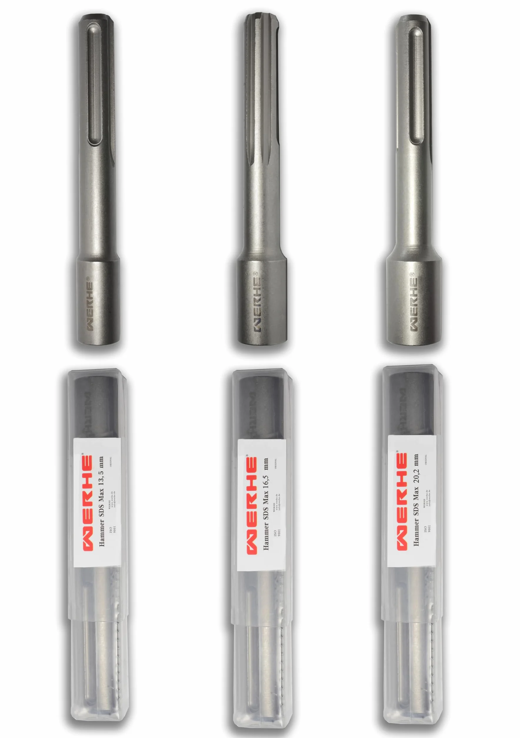 WERHE ® Wbijak do kotew gruntowych SDS-Max 13,5 x 35 x 260 mm – Wytrzymała stal do prętów uziomowych i kołków uziemiających – Kompatybilny z młotami udarowo-obrotowymi – Profesjonalna jakość