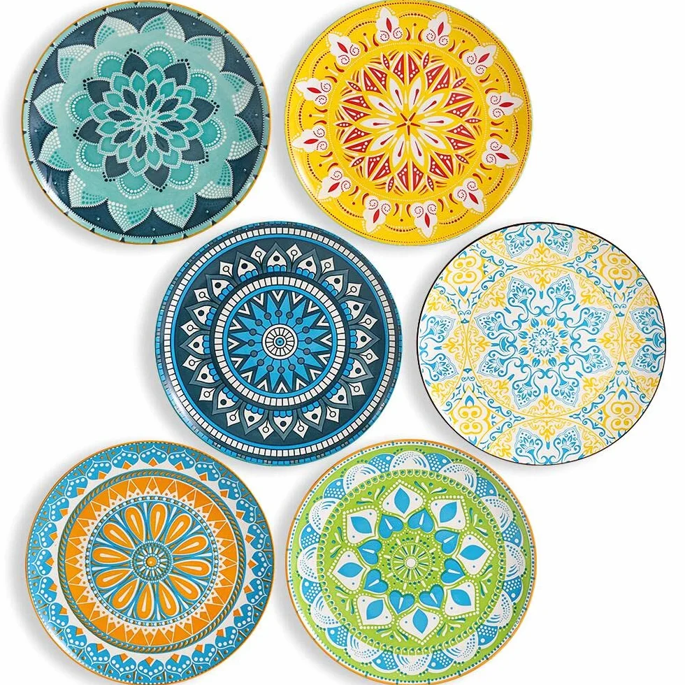 Zestaw talerzy ceramicznych AHX 6-10 cali do zmywarki i mikrofalówki