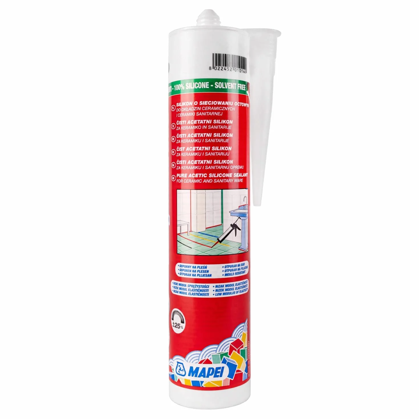 Silikon MAPEI Mapesil AC 310ml 132 beżowy