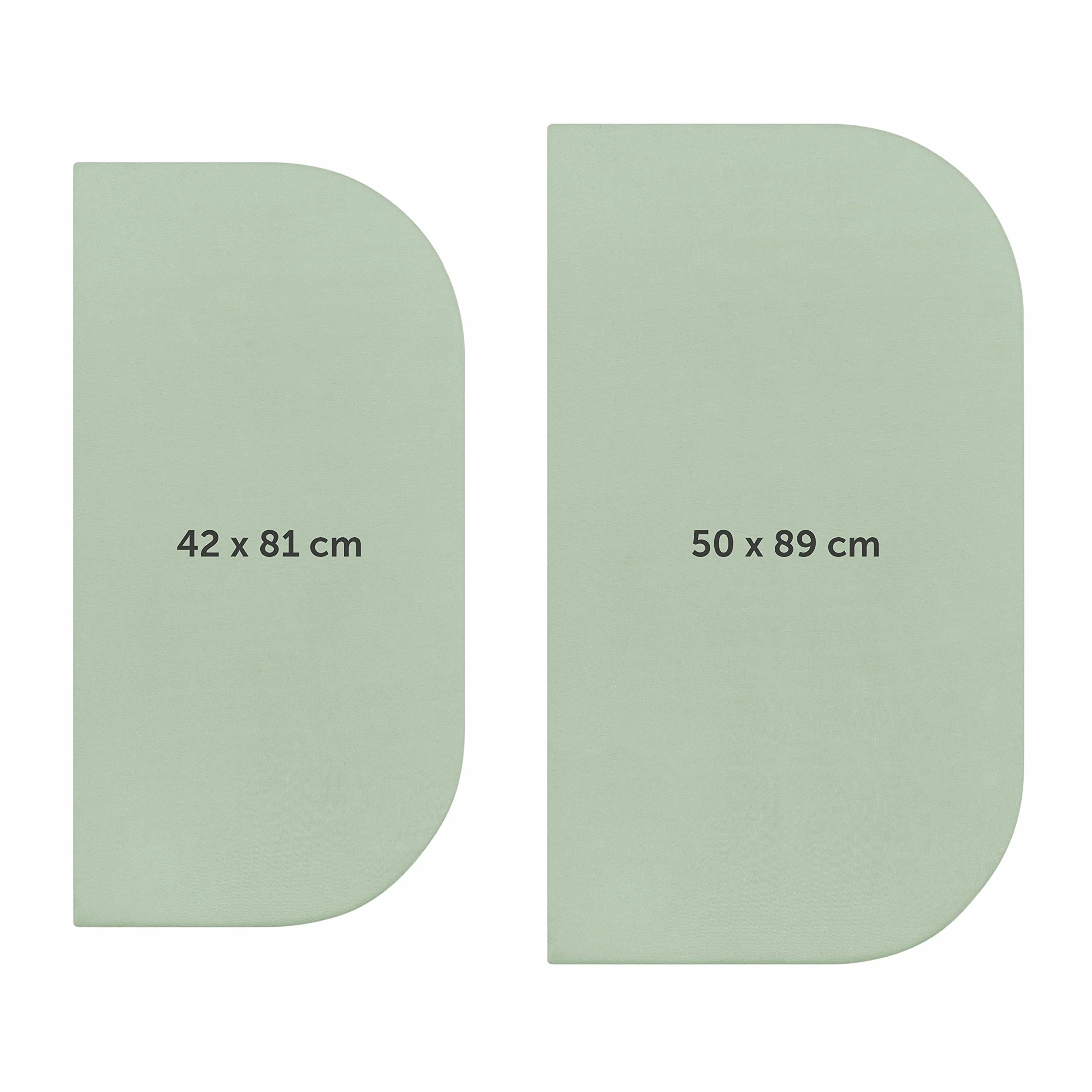 Laleni Premium prześcieradło z gumką 50x89 cm do łóżeczka Maxi – certyfikat OEKO-TEX, 100% bawełny, miękkie i oddychające – Zielony