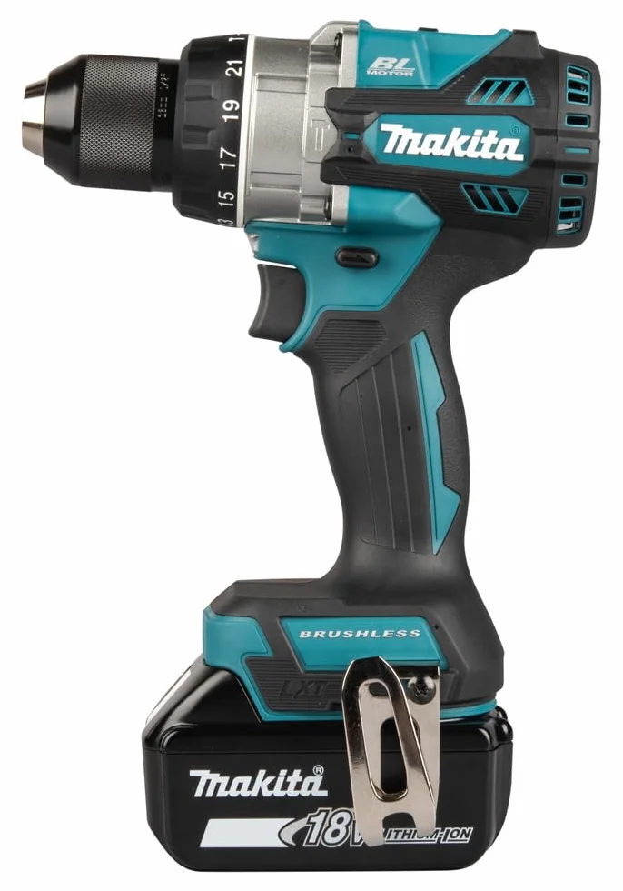 Makita DHP492Z 18V Li-ion LXT bezszczotkowa wiertarka kombi, baterie i ładowarka nie są dołączone, niebieski/czarny
