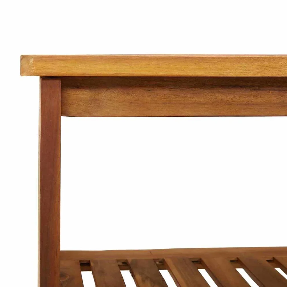 vidaXL Szafka ogrodowa Naturalny 90 x 40 x 90cm Lite Drewno Akacji, Ogród i taras, prostokątny, solidny kredens z akacji, nowoczesny, na narzędzia, meble odporne na warunki
