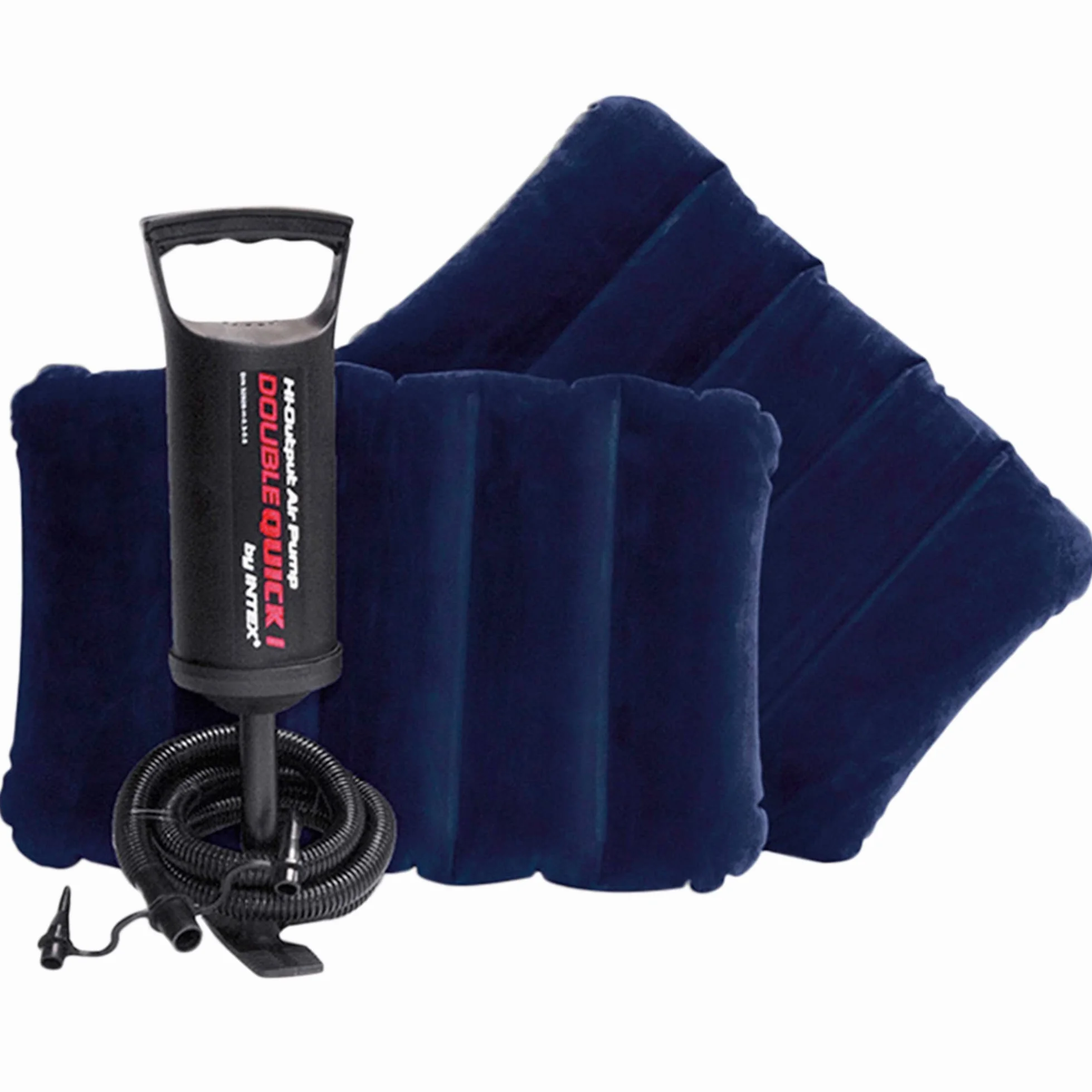 Intex Uniseks 64765 Nadmuchiwany Materac, Granatowy/Czarny, 203 x 152 x 25 cm