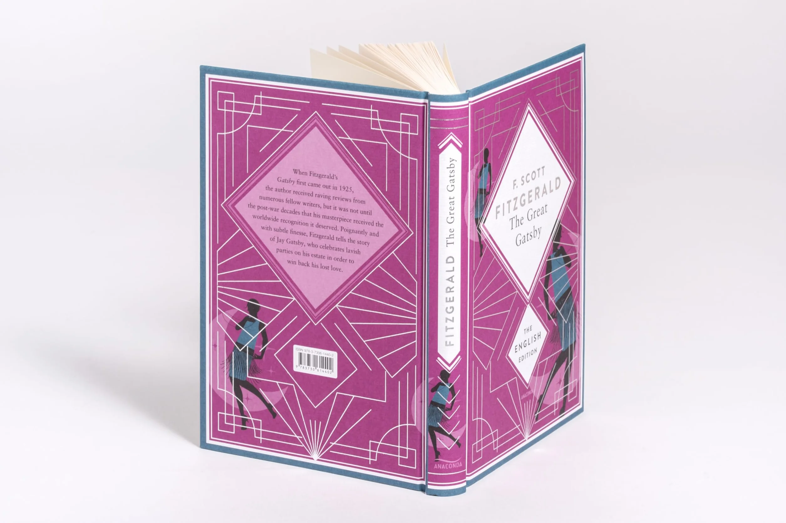 Fitzgerald - The Great Gatsby. English Edition.: A special edition hardcover embossed with silver foil: 1