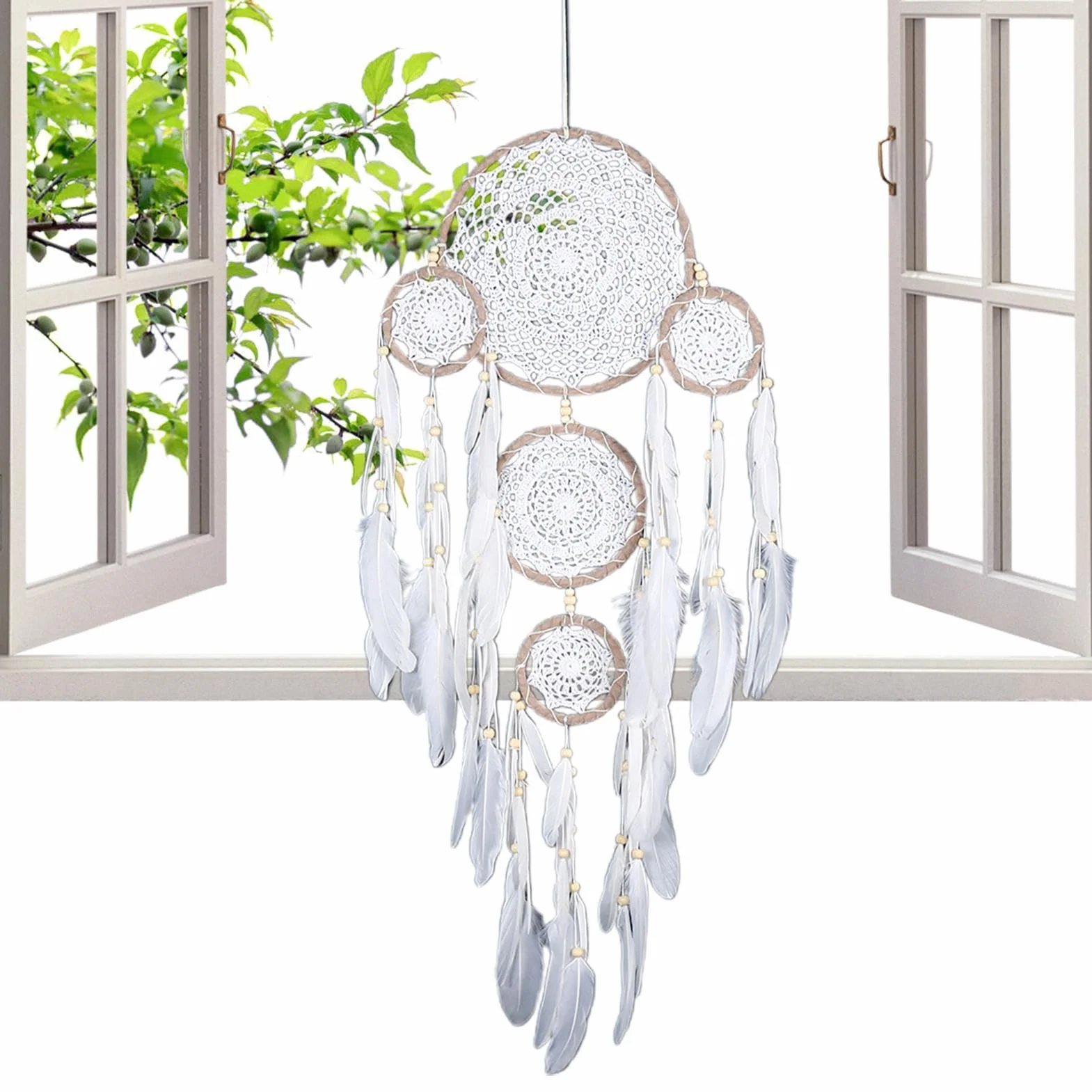 Feather Dream Catcher | Dream Catchers | Boho Dream Catcher | Dream Catcher Decoration | Feather Wall Hanging | Hangable Boho Dream Catchers Feather Decoration Kids Bedroom Dreamcatcher For Art Craft
