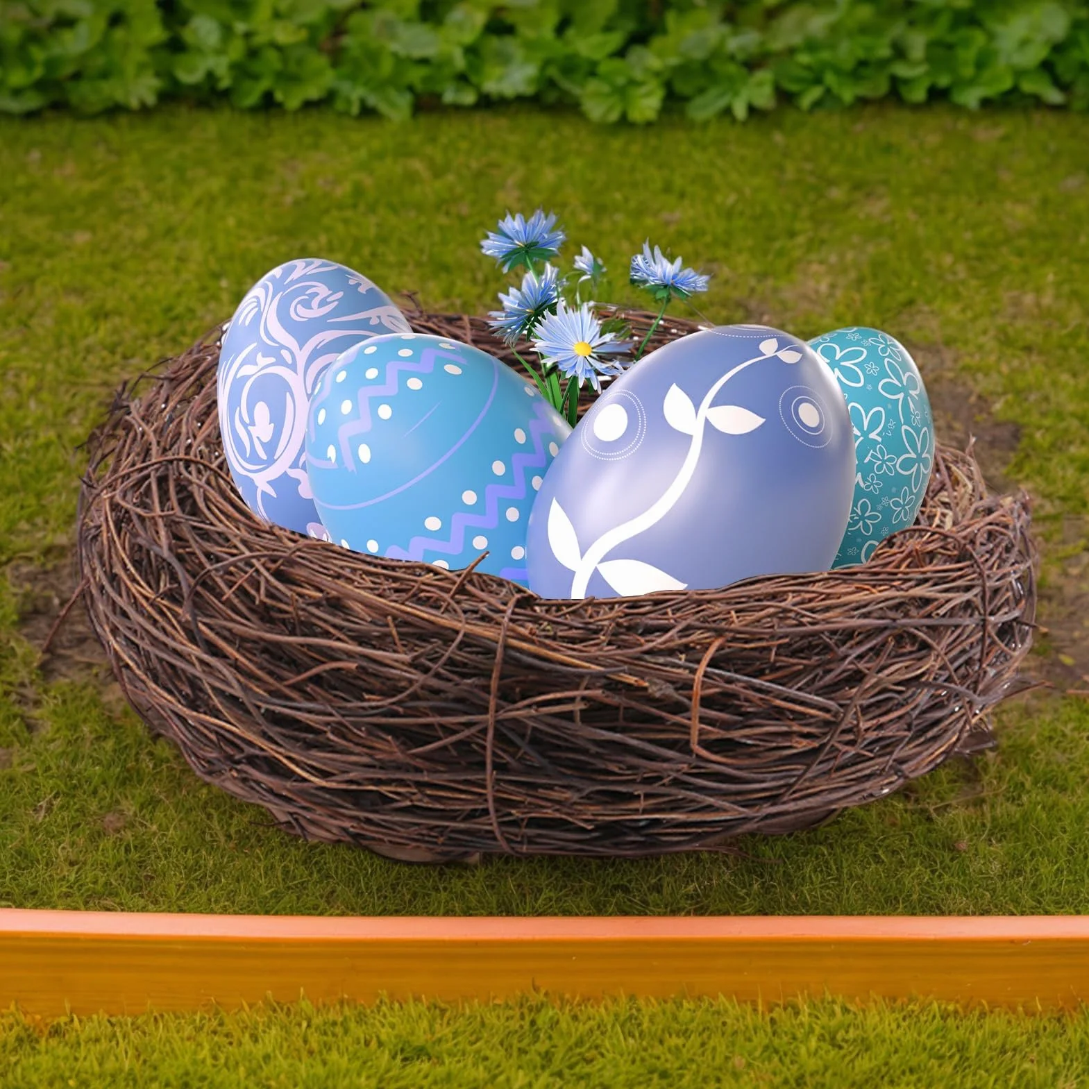 Bird Nest - Easter Artificial Nest, Warm Breathable Decorative Bird House with Realistic Design, Perfect for Home, Window Display, Woodlands Decor, Seasonal Crafts and Holiday Decorations