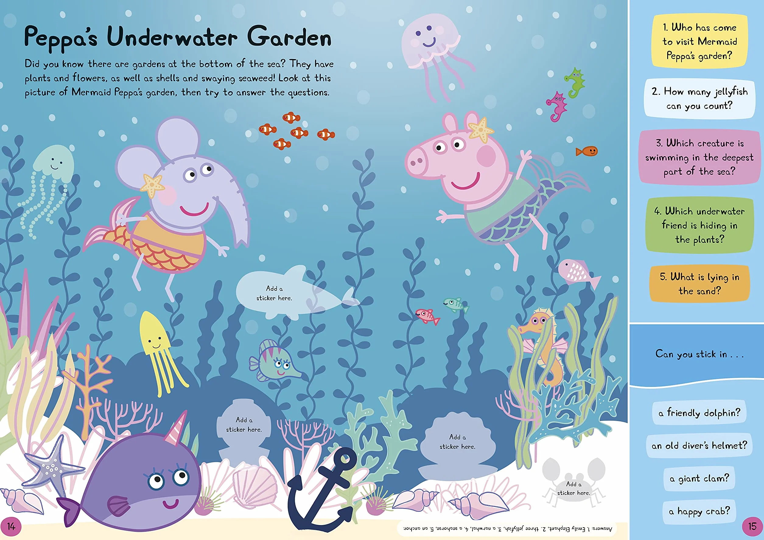 Peppa Pig Peppa’s Underwater Friends: Sticker Activity Book