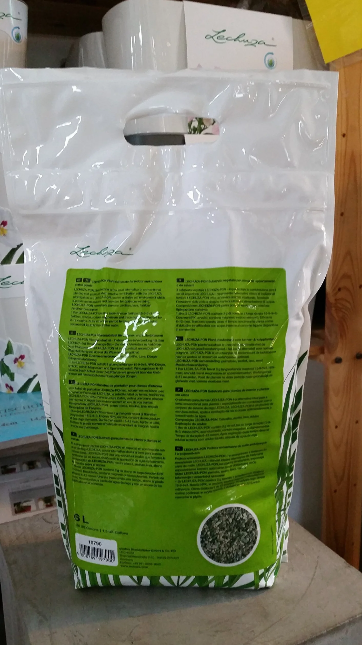 Lechuza Podłoże do sadzenia PON 6L Handy Carrypack