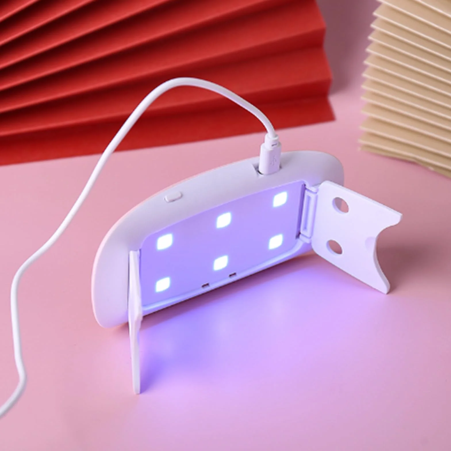 Lampa utwardzana żywicą UV, 36 W, 12 LED, składany stojak, zasilanie USB, wydajne rezultaty utwardzania