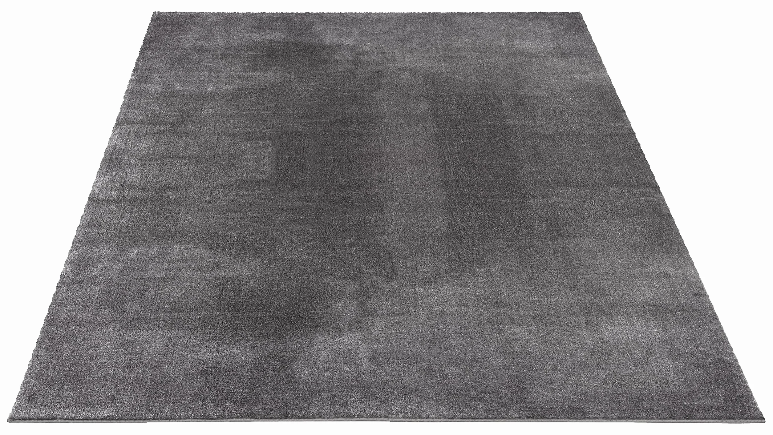 the carpet Relax - Nowoczesny dywan z krótkim i puszystym włosiem, z antypoślizgowym spodem, nadający się do prania w temperaturze do 30 stopni, ultra miękki, Antracyt, 80 x 150 cm
