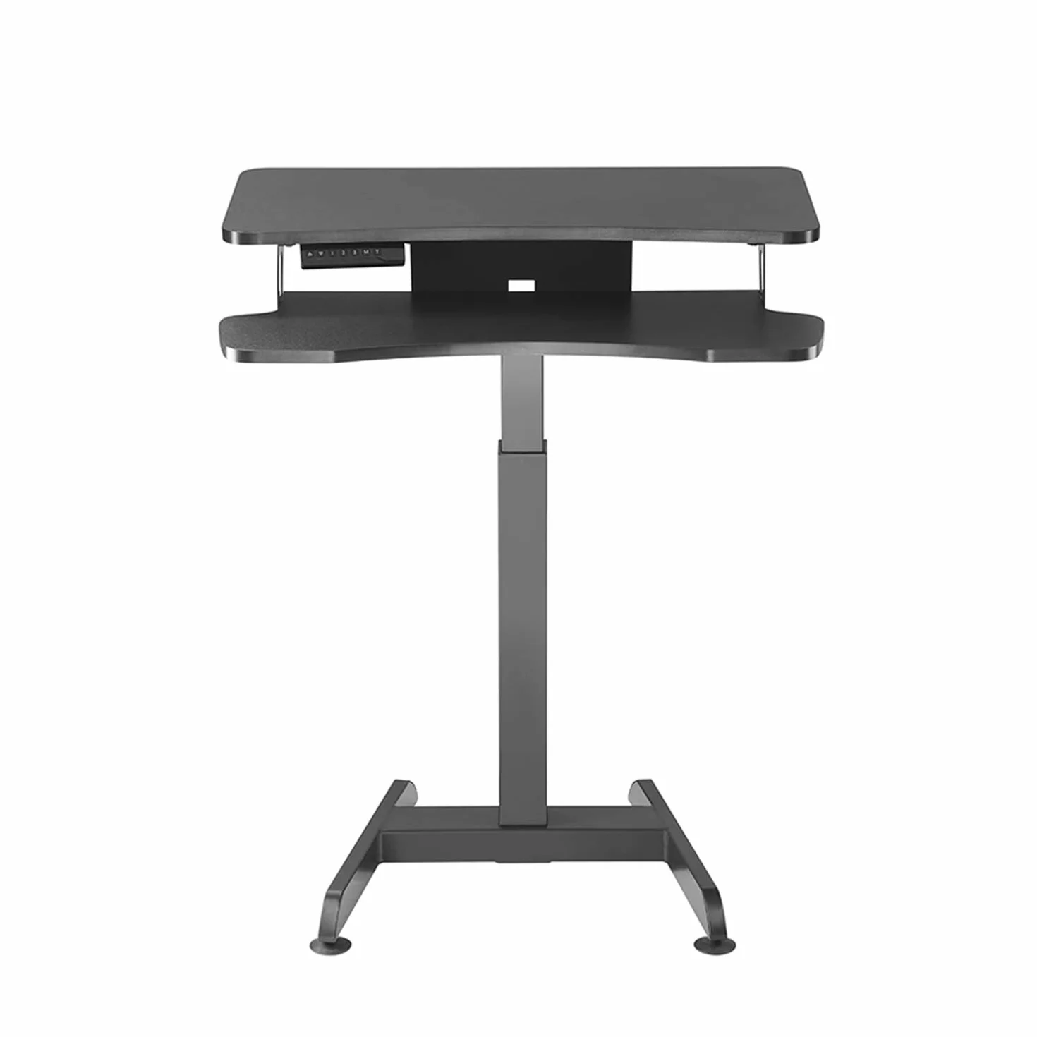 Maclean MC-835 biurko komputerowe z elektryczną regulacją wysokości, stół roboczy do 37 kg, pozycja stojąca i siedząca, 72-122 cm, regulacja wysokości