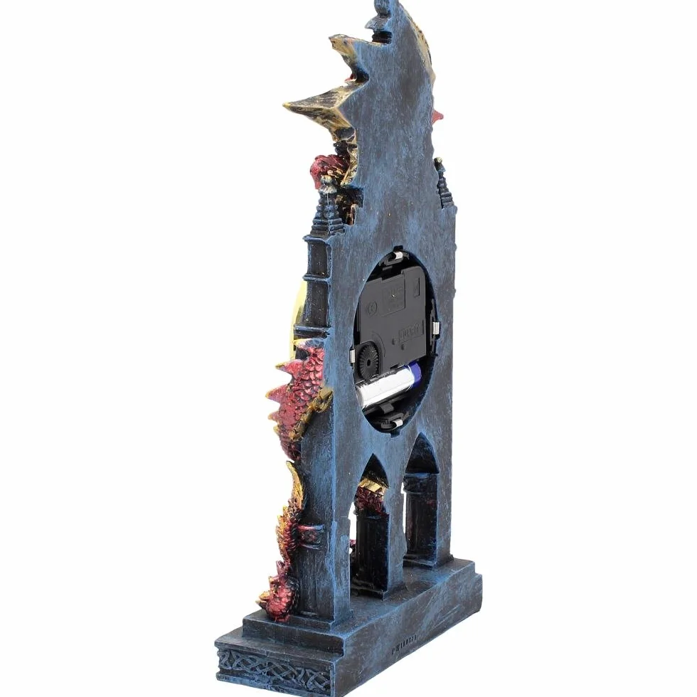 Nemesis Now AL50380 Zegar strażnika czasu, 17 cm, czerwony