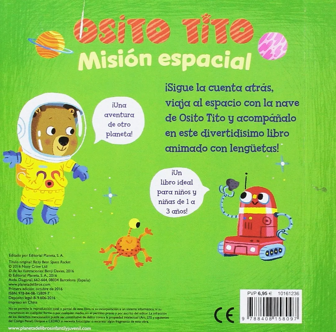 Osito Tito. Misión espacial