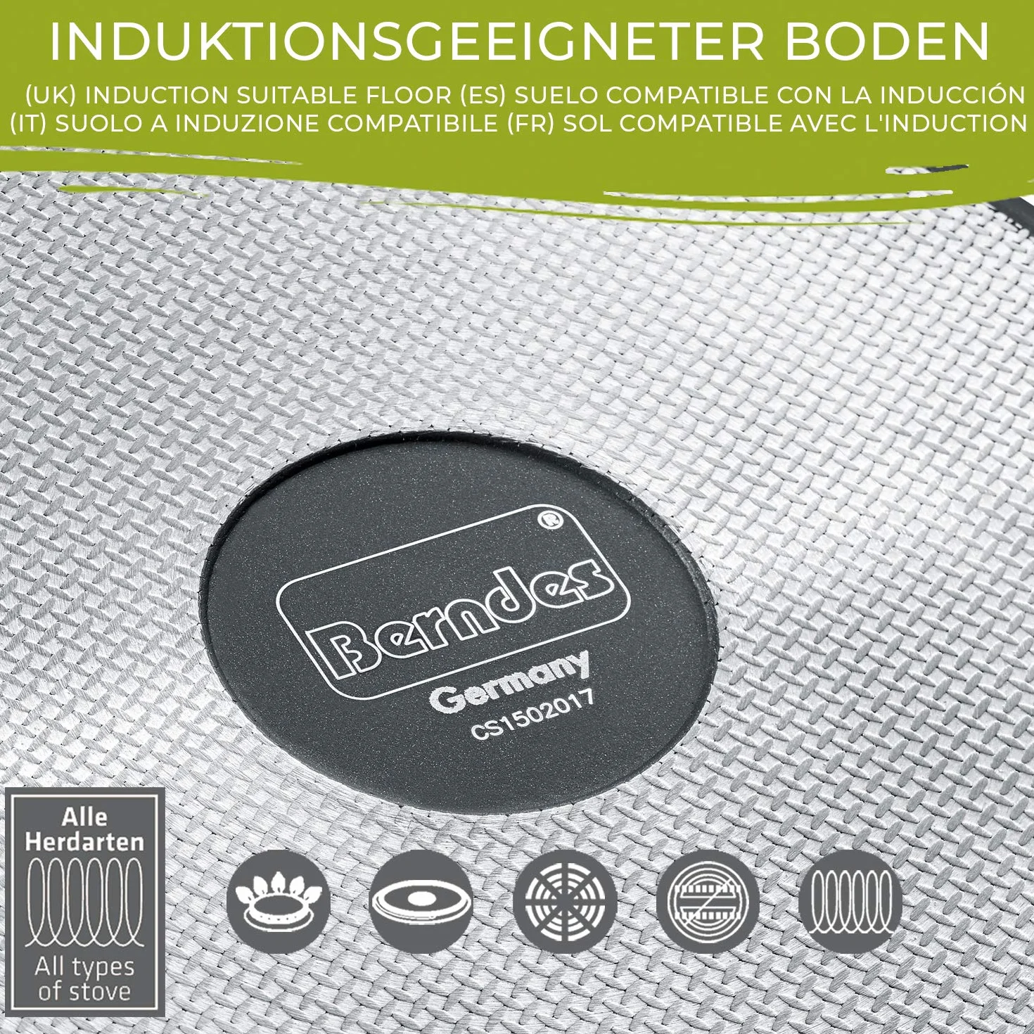 Berndes Patelnia do serwowania Starter Alu Induction 28 cm b.nature czarna/biała