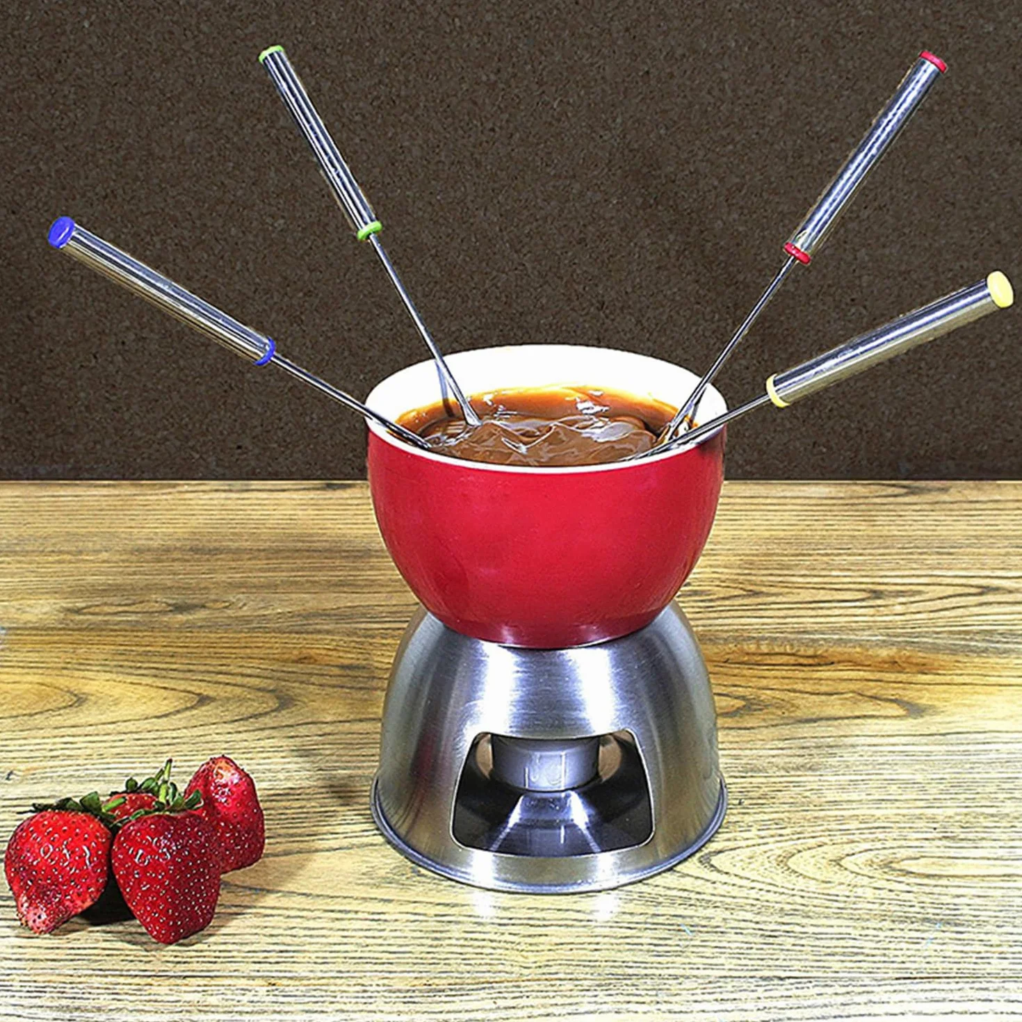 12 Sztuk Widelców Hot Pot Ze Stali Nierdzewnej - Sztućce Do Fondue, Pralinek i Czekolady - Zestaw Do Fondue Czekoladowego