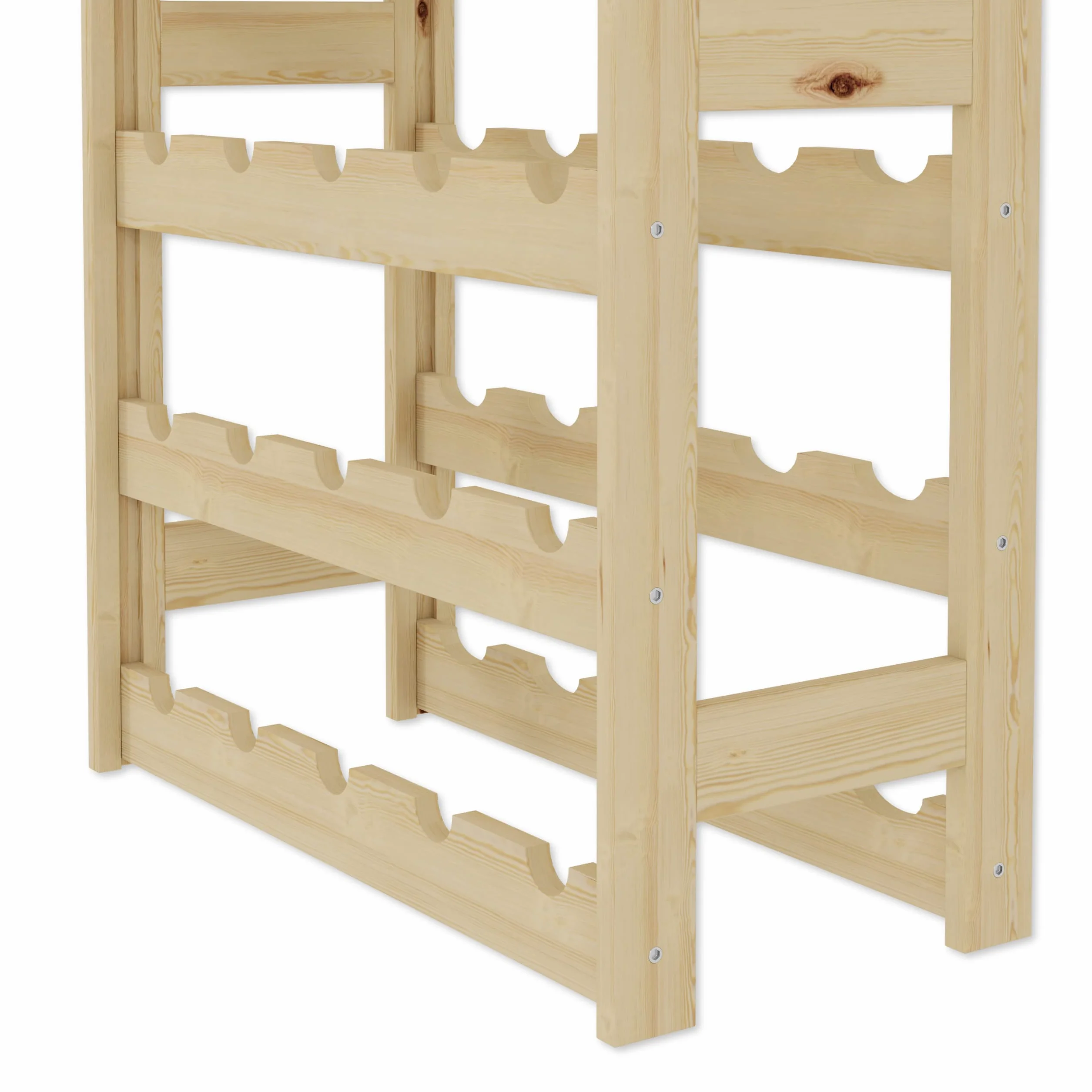 Lenmar Drewniany Regał na Wino 30 Butelek 86x53x25 cm RW-1-30