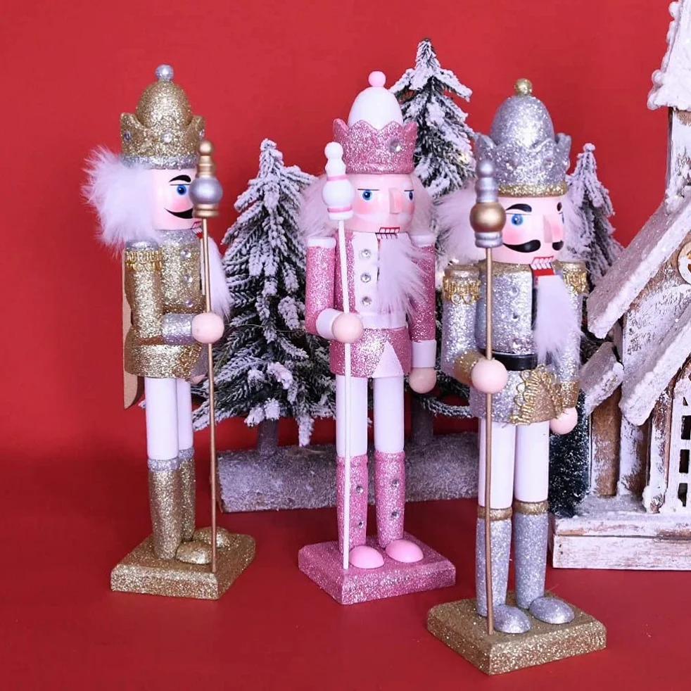 Świąteczny dziadek do orzechów, żołnierz, 30 cm, drewniany dziadek do orzechów, figurka żołnierza, dekoracja, dziadek do orzechów, dekoracje świąteczne, lalka ozdoba na festiwal, imprezę, prezenty