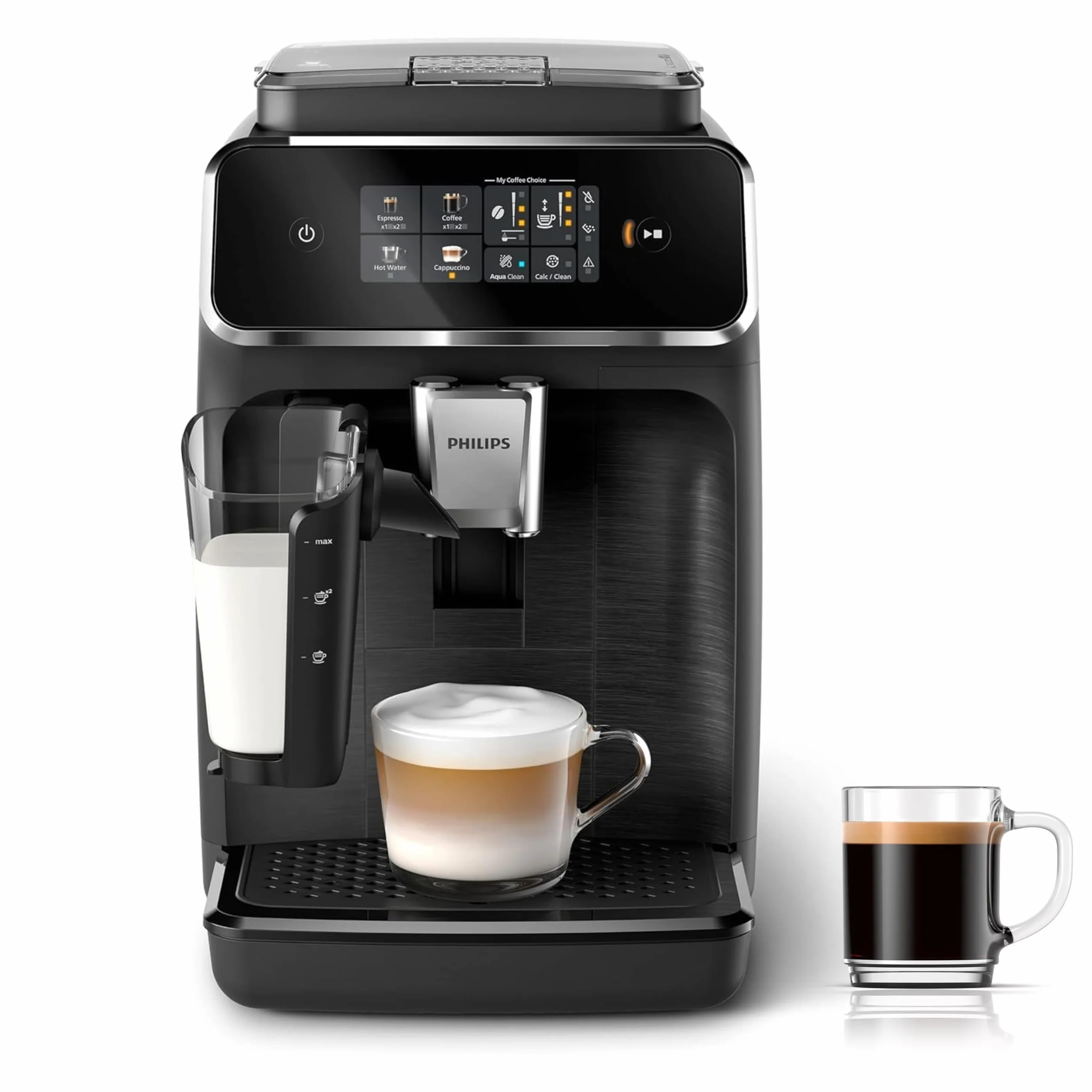 Philips Ekspres do Kawy Serii 2300 LatteGo SilentBrew Młynek Ceramiczny AquaFilter Czarny EP2330/10
