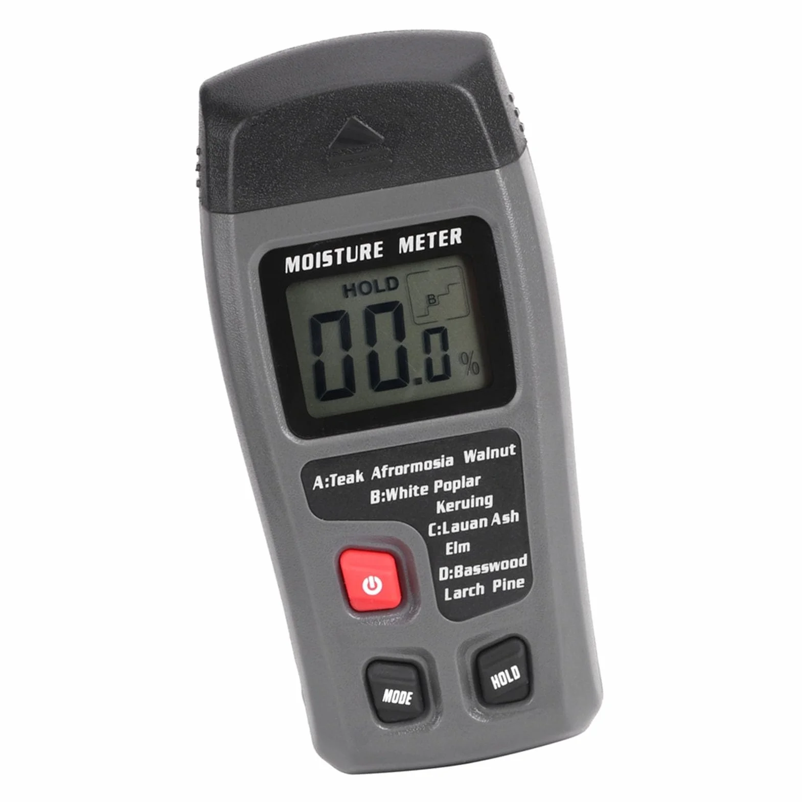 Generic Detektor Wilgoci Drewna Dokładny Cyfrowy Tester Wilgoci LCD do Orzecha Różanego Drzewo Kauczukowe 0-99,9% Czujnik Higrometru do Obróbki Drewna